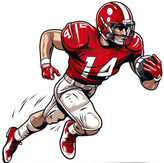 Animated Football Player Throwing Ball - Free Clipart Image #3546748 ...